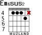 Em6sus2 для гитары - вариант 4