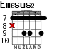 Em6sus2 для гитары - вариант 6