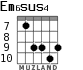 Em6sus4 для гитары - вариант 8