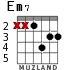 Em7 для гитары - вариант 3