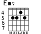 Em7 для гитары - вариант 4