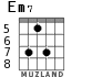 Em7 для гитары - вариант 6