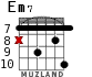 Em7 для гитары - вариант 8