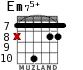 Em75+ для гитары - вариант 7