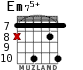 Em75+ для гитары - вариант 8