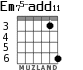 Em75-add11 для гитары - вариант 5