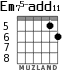 Em75-add11 для гитары - вариант 6