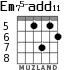 Em75-add11 для гитары - вариант 7