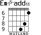 Em75-add11 для гитары - вариант 8