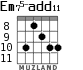 Em75-add11 для гитары - вариант 9