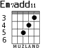 Em7add11 для гитары - вариант 2