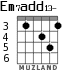 Em7add13- для гитары - вариант 4