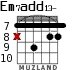 Em7add13- для гитары - вариант 5