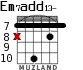 Em7add13- для гитары - вариант 6