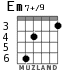 Em7+/9 для гитары - вариант 3