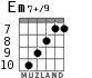Em7+/9 для гитары - вариант 6