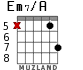 Em7/A для гитары - вариант 6
