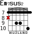 Em7sus2 для гитары - вариант 3