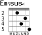 Em7sus4 для гитары - вариант 5