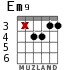 Em9 для гитары - вариант 5