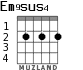 Em9sus4 для гитары - вариант 2