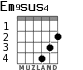 Em9sus4 для гитары - вариант 3