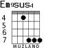 Em9sus4 для гитары - вариант 5