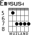 Em9sus4 для гитары - вариант 6