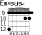 Em9sus4 для гитары - вариант 8