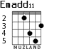 Emadd11 для гитары - вариант 3