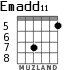 Emadd11 для гитары - вариант 6
