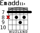 Emadd11+ для гитары - вариант 5