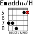 Emadd11+/H для гитары - вариант 3