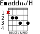 Emadd11+/H для гитары - вариант 1