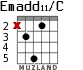 Emadd11/C для гитары - вариант 2