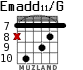 Emadd11/G для гитары - вариант 5