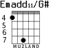 Emadd11/G# для гитары - вариант 5