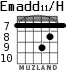 Emadd11/H для гитары - вариант 3