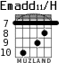 Emadd11/H для гитары - вариант 4