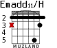 Emadd11/H для гитары - вариант 1