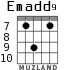 Emadd9 для гитары - вариант 4