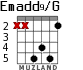 Emadd9/G для гитары - вариант 4