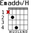 Emadd9/H для гитары - вариант 2