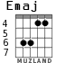 Emaj для гитары - вариант 3