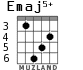 Emaj5+ для гитары - вариант 4