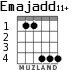Emajadd11+ для гитары - вариант 2