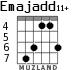 Emajadd11+ для гитары - вариант 4