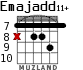 Emajadd11+ для гитары - вариант 5
