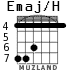 Emaj/H для гитары - вариант 3