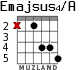 Emajsus4/A для гитары - вариант 3